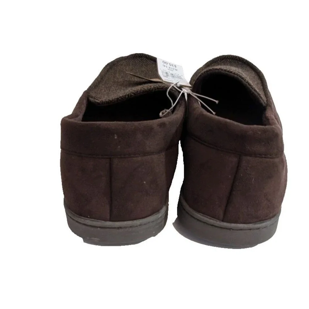 Dearfoams Men's Slippers Size XL (13-14) & M (9-10) Brown